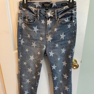 Judy Blue star skinny jeans